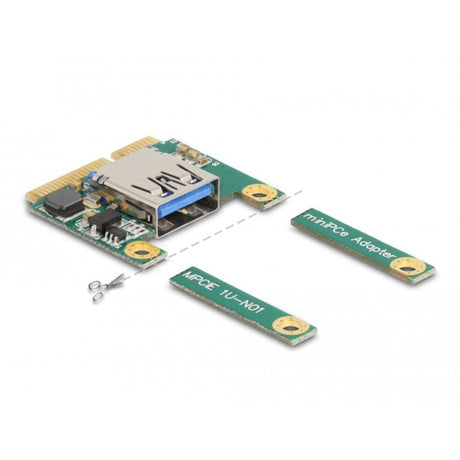 Delock Mini PCIe i o 1 x USB 2.0 Typ-A Buchse Full-Size-Half-Size-Controller