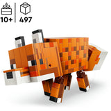 Lego Minecraft der Fuchs, Kinderzimmerdekoration und Tierspielzeug für Kinder – 21588
