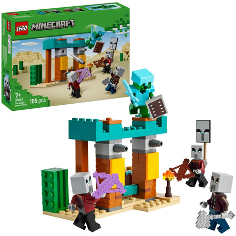 Lego Minecraft Die Illagers in der Wüste Spielset für Kinder – 21267