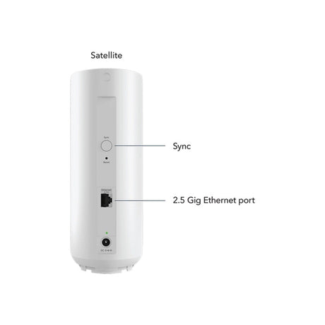 Netgear orbi 370 serie dual-band wifi 7-mazig uitbreidingssatelliet mesh router (wit)