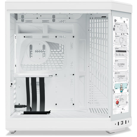 Hyte y70 Touch Infinity Midi-Tower-Gehäuse (weiß | 2x USB-A | 1x USB-C | gehärtetes Glas)