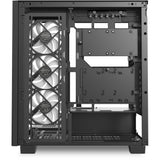 Sharkoon Elite Shark CA500 Midi-Tower-Gehäuse (schwarz | 2x USB-A | 1x USB-C | RGB | gehärtetes Glas)