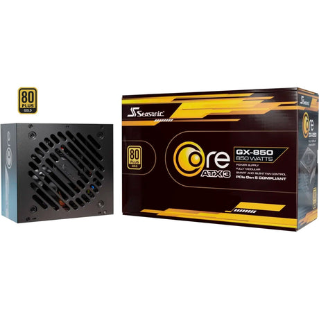 Seasonic Core GX-850-v2 atx3.1 modulares 850-Watt-Netzteil (schwarz, 1x 12V-2x6, 2x PCIe)