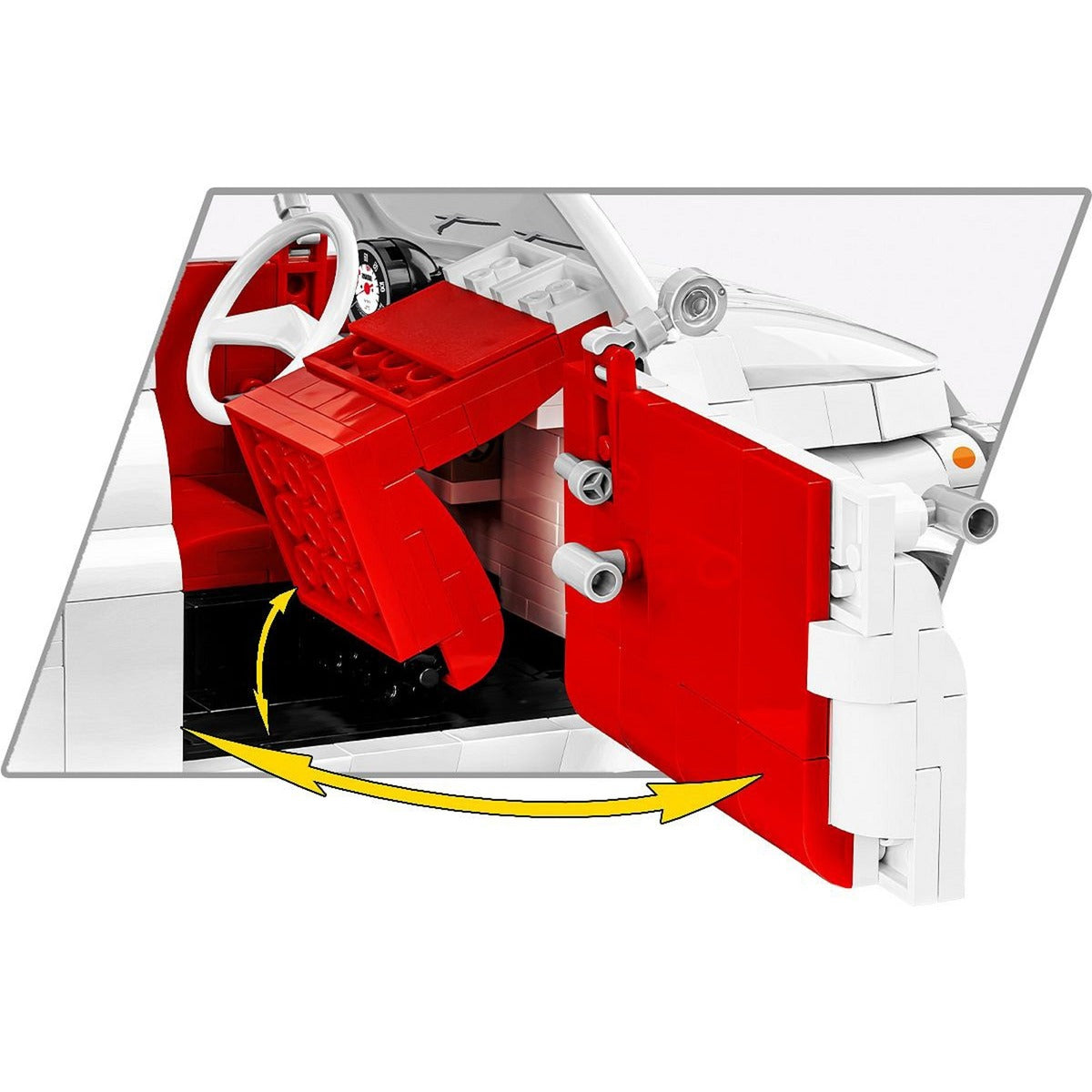 Cobi fiat abarth 595 constructiespeelgoed (schaal 1:12)
