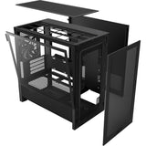 Nzxt h3 flow Midi-Tower-Gehäuse (schwarz (matt) | 1x USB-A | 1x USB-C | gehärtetes Glas)