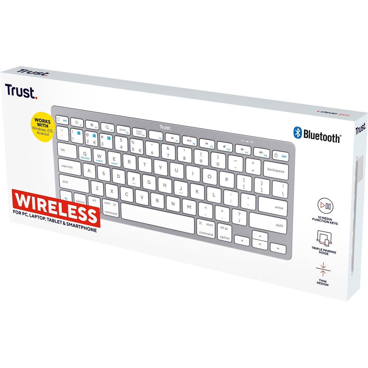 Vertrauen Sie der kabellosen Bluetooth-Tastatur