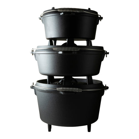The Windmill Dutch Oven 4,5 qt Kochtopf (schwarz, ø 25,5 cm | 3,8 Liter)