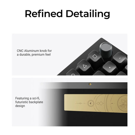 Keychron Q5 Ultra-M3 8K kabellose, benutzerdefinierte mechanische Tastatur (schwarz, US-Layout (QWERTY), Seidenpom-Banane, 96 %, RGB, Hot-Swap, 8 K, 2,4 GHz | Bluetooth 5.2 | USB-C)