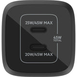 Belkin Boostcharge Pro 2-poort USB-C GaN-Wandlader mit P.