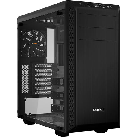 Ruhig sein! Pure Base 600 Window Midi-Tower-Gehäuse (schwarz | 2x USB-A | gehärtetes Glas)