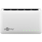 Goobay 5-poort gigabit ethernet switch (wit)