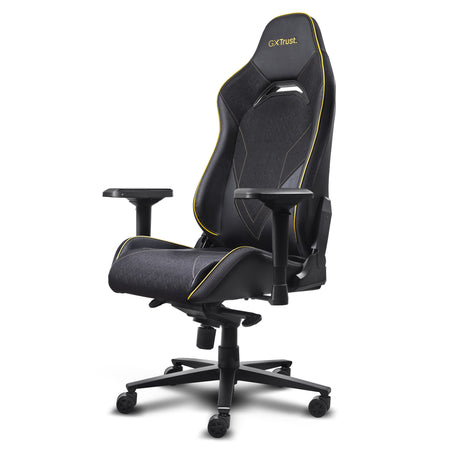 Trust gxt 721 ruya pro premium comfortabele gaming stoel (zwart geel)