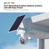 Imou aov pt 4k kit (wifi+4g) simcard sd beveiligingscamera (wit, 8 mp, wifi 6, 4g lte, solar panel, ai-detectie)