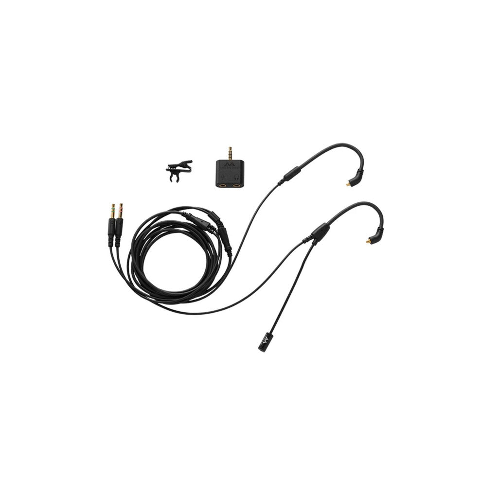 Antlion kimura microphone cable - 2-pin in-ear oortjes (zwart)