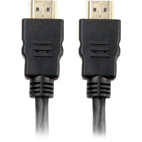 Sharkoon High-Speed-HDMI-Kabel mit Ethernet (schwarz, 1 Meter, 4k, vergoldet)