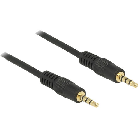 Delock 3,5 mm Stecker > 3,5 mm Stecker Kabel (schwarz, 1 Meter)