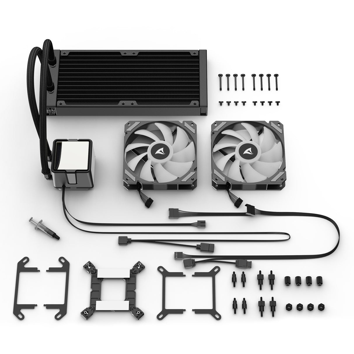 Sharkoon S50 ArGB Wasserkühlung (schwarz, 4-Pin-PWM)