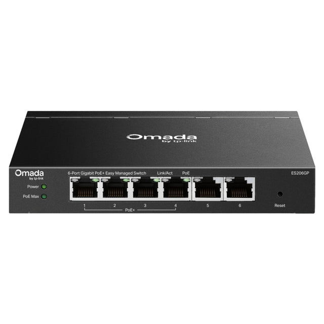 Tp-Link Omada ES206GP Switch (schwarz, 4x PoE+)