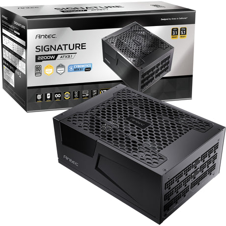 Antec Signature 2200 Platinum ATX3.1 Modulares 2200-Watt-Netzteil (schwarz, 2x 12V-2x6, 6x PCIe)