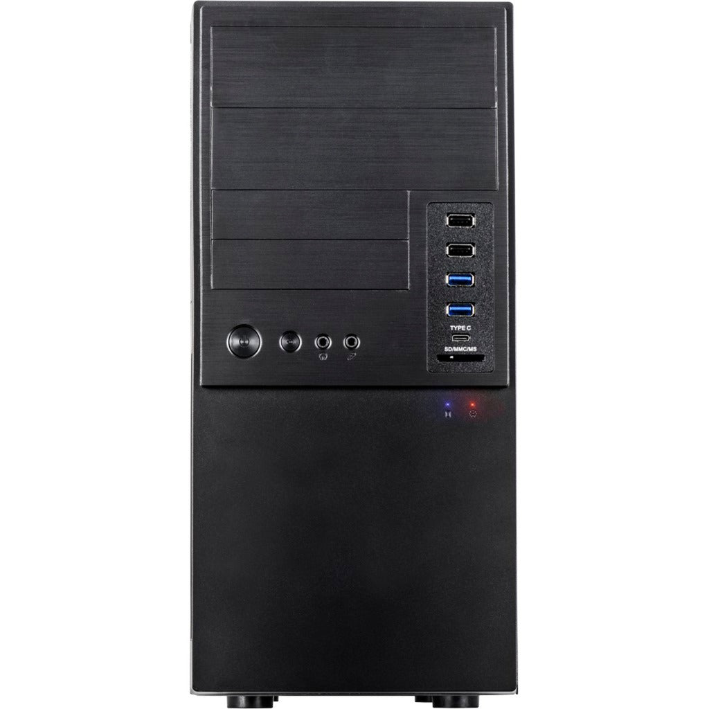 Inter-tech it-6865 Midi-Tower-Gehäuse (schwarz | 4x USB-A | 1x USB-C)