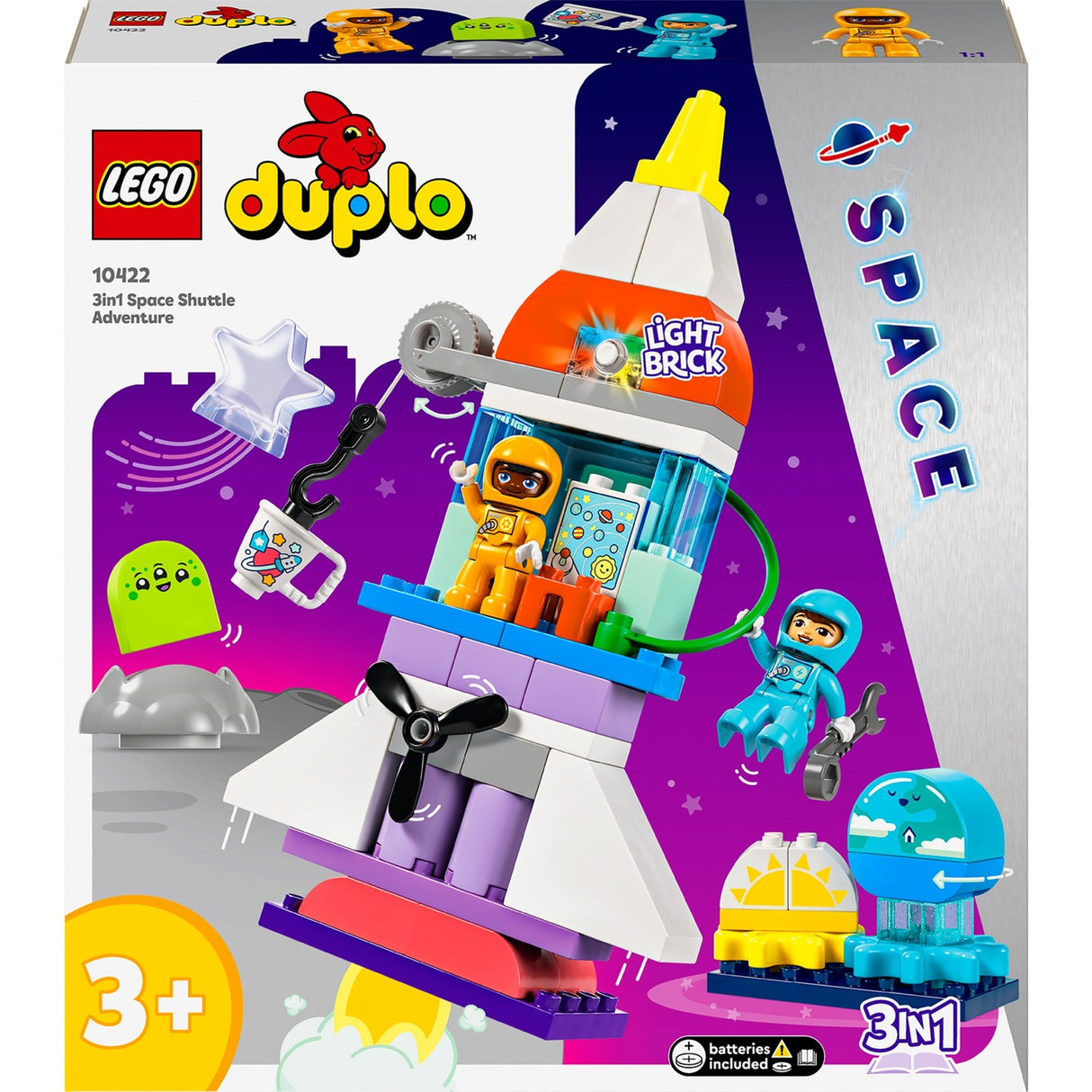 Lego Duplo – 3-in-1-Weltraumabenteuer-Konstruktionsspielzeug (10422)
