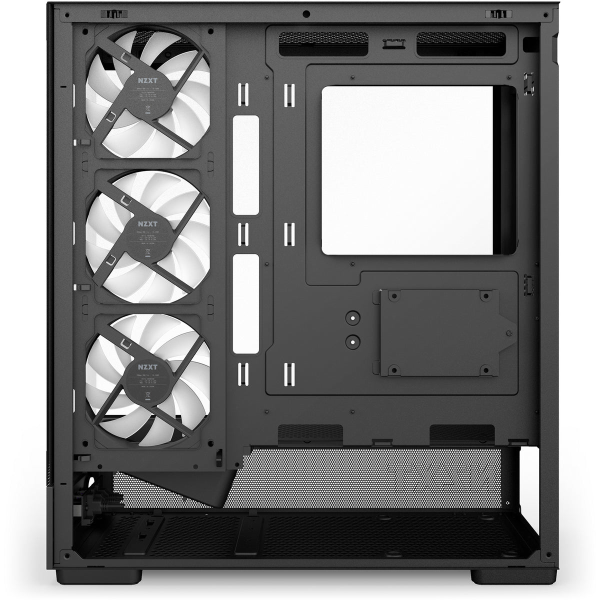 Nzxt s5 rgb midi tower behuizing (zwart | 2x usb-a | 1x usb-c | rgb | tempered glass)