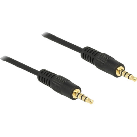 Delock 3,5 mm Stecker > 3,5 mm Stecker Kabel (schwarz, 2 Meter)