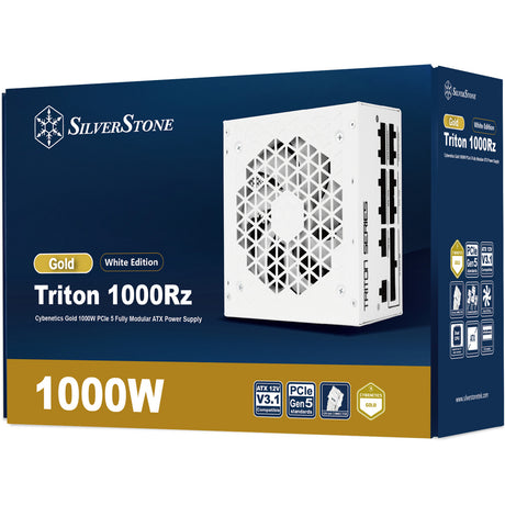 Silverstone Triton 1000RZ modulares 1000-Watt-Netzteil (weiß, 1x 12V-2x6, 4x PCIe)