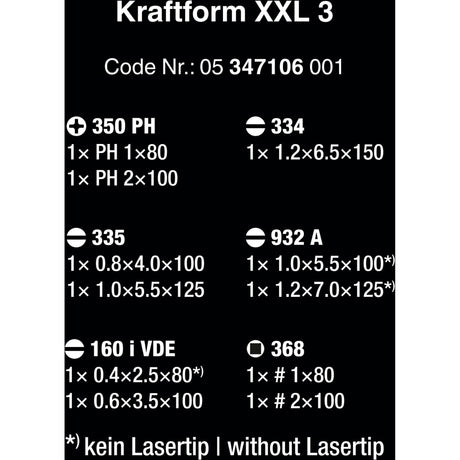 Wera Kraftform xxl 3