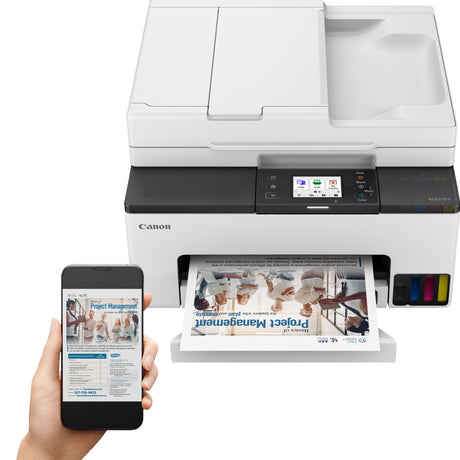 Canon maxify gx2051 all-in-one inkjetprinter met faxfunctie (wit, printen, kopiëren, scannen, faxen, wi-fi)