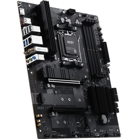 Msi pro b840-s evo wifi6e socket am5 moederbord (zwart zilver, raid, 2.5gb-lan, wi-fi 6e, bluetooth, atx)