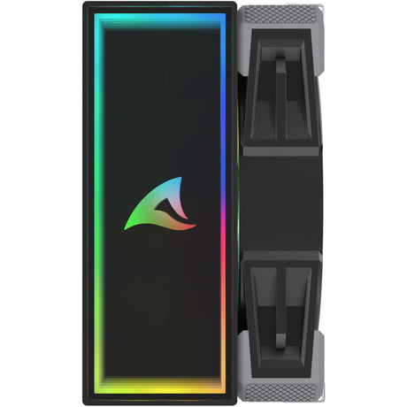 Sharkoon A40 RGB CPU-Kühler (schwarz, 4-Pin-PWM-Lüfteranschluss)