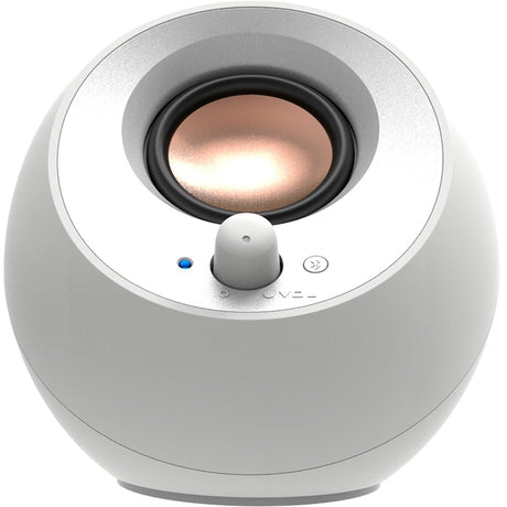 Creative Pebble V3 PC-Lautsprecher (weiß, Bluetooth, USB-C, Aux)