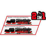 Cobi dr br 52 steam locomotive railway semaphore constructiespeelgoed (-6287, schaal 1:35)