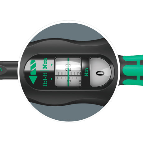 Wera Click-Torque C 1 Drehmomentschlüssel mit Umschaltknarre, 10-50 Nm (schwarz grün, Version 1 2)