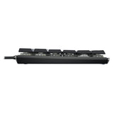 Cherry KC 500 MX LP TKL, Tastatur (schwarz, US-Layout, MX Low Profile 2.0 Ivory, 80 % (TKL), weiße LED, PBT-Tastenkappen)