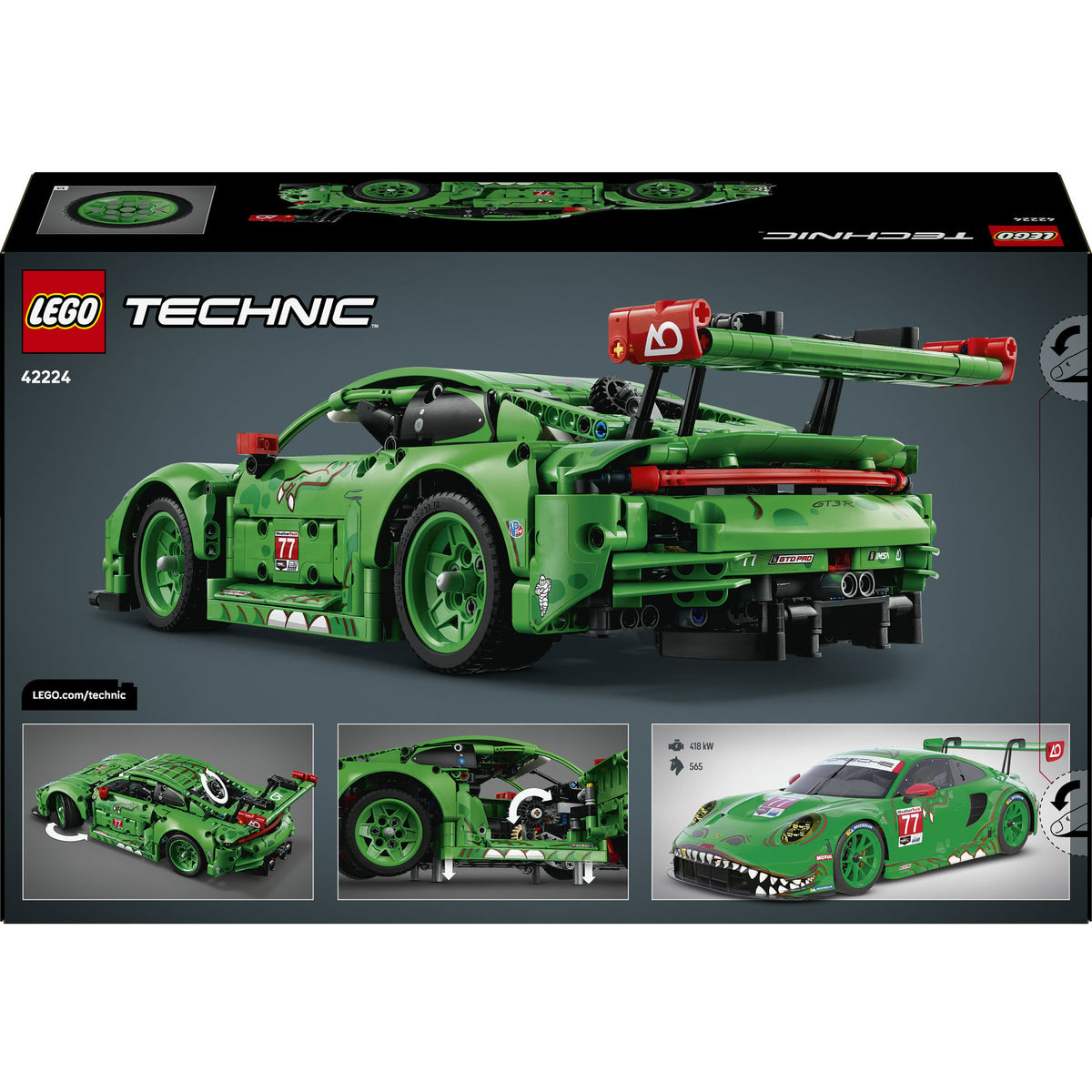 Lego Technic 42224 Porsche 911 GT3 R Rexy AO Rennwagen
