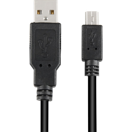 Sharkoon USB-A 2.0 > Mini USB-B Kabel (schwarz, 3 Meter, doppelte Abschirmung)