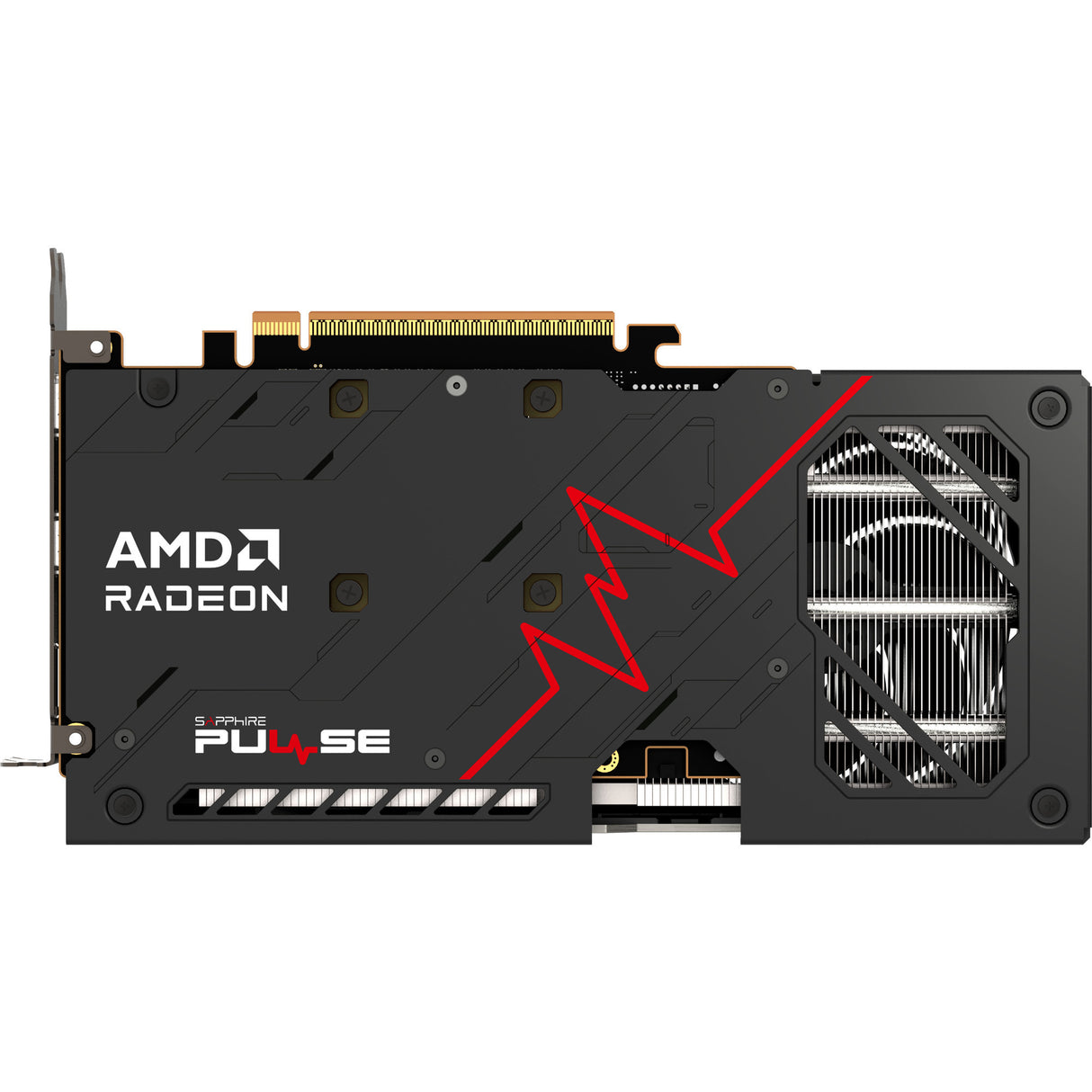 Sapphire Radeon RX 9060 XT Pulse 16GB OC Grafikkarte (schwarz rot, 1x Display Port, 2x HDMI)