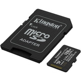 Kingston Canvas Select Plus 128 GB MicroSDXC-Speicherkarte (schwarz, UHS-I U1, Klasse 10, V10, inkl. SD-Adapter)