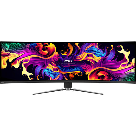 MSI MPG 491CQP QD-OLED 49 gebogener Ultrawide-Gaming-Monitor (schwarz, 2x HDMI, Display-Port, 2x USB-A, USB-B, USB-C, 144 Hz)
