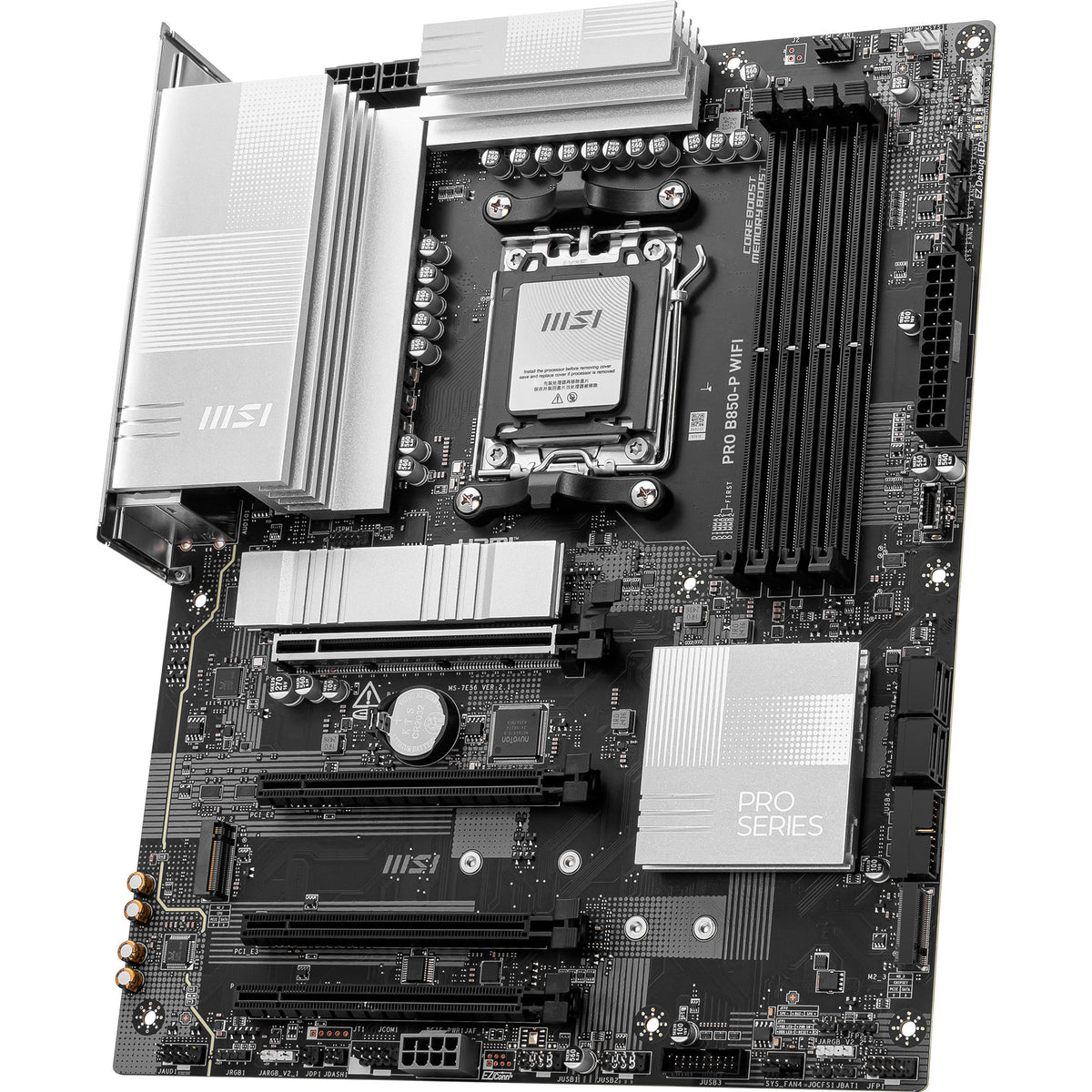 Msi pro b850-p wifi socket am5 moederbord (raid, 5gb-lan, wi-fi 7, bt, sound, atx)