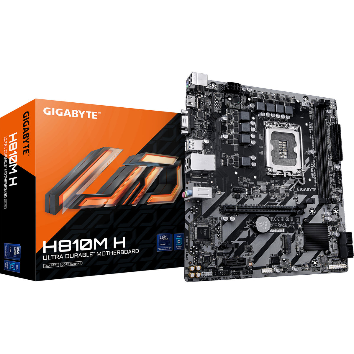 Gigabyte h810m h socket 1851 moederbord (raid, gb-lan, sound, µatx)