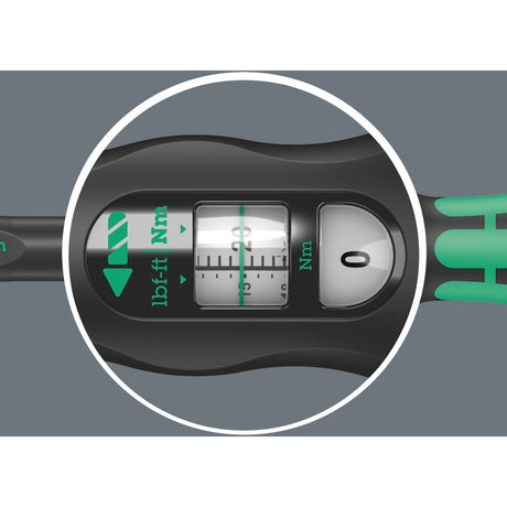 Wera Click-Torque x 7 Drehmomentschlüssel für Einsatzwerkzeuge (schwarz grün, 10-100 Nm)