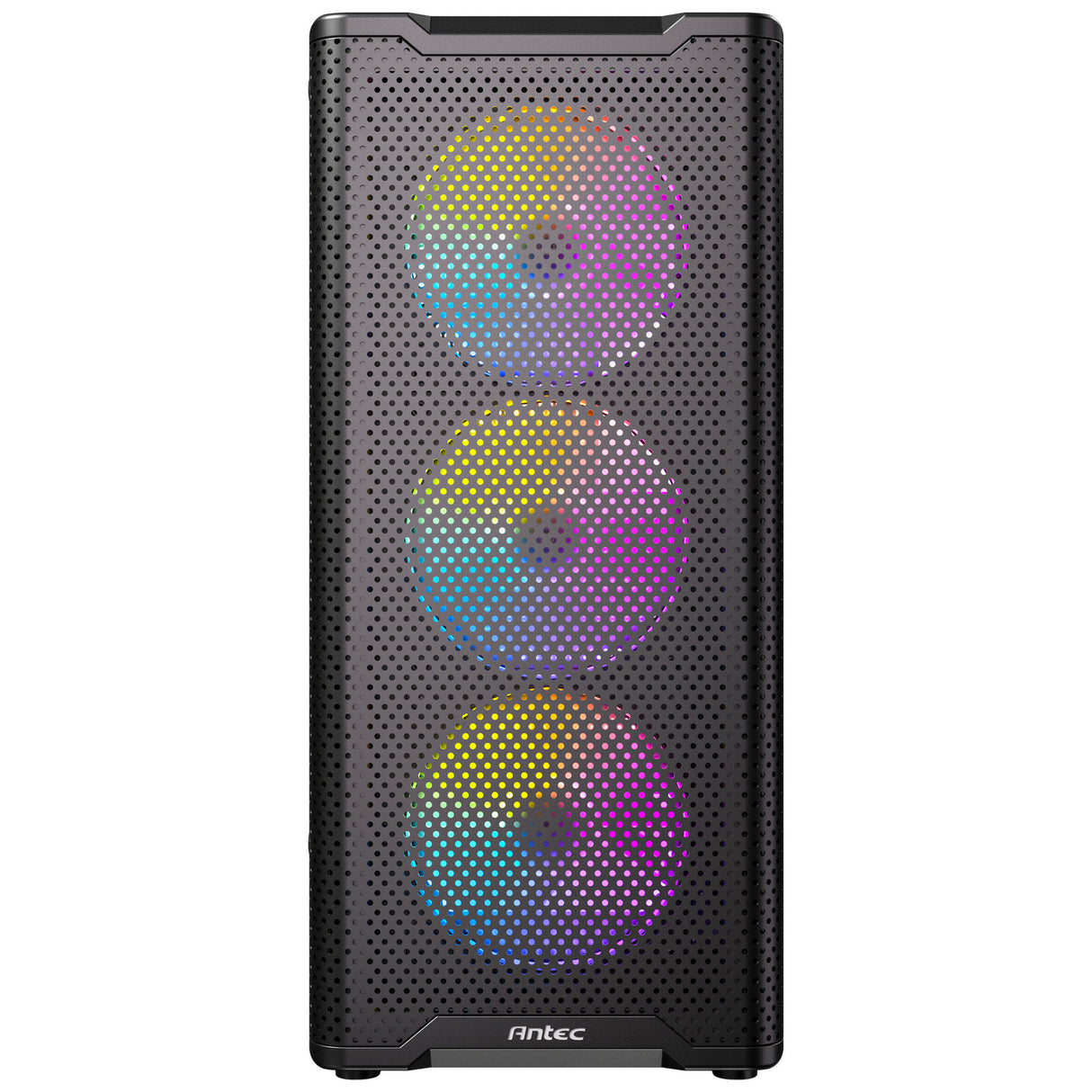 Antec VX310 ArGB Midi-Tower-Gehäuse (schwarz | 3x USB-A | gehärtetes Glas)