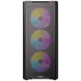 Antec VX310 ArGB Midi-Tower-Gehäuse (schwarz | 3x USB-A | gehärtetes Glas)