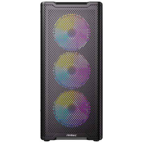 Antec VX310 ArGB Midi-Tower-Gehäuse (schwarz | 3x USB-A | gehärtetes Glas)