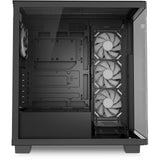 Sharkoon Elite Shark CA500 Midi-Tower-Gehäuse (schwarz | 2x USB-A | 1x USB-C | RGB | gehärtetes Glas)