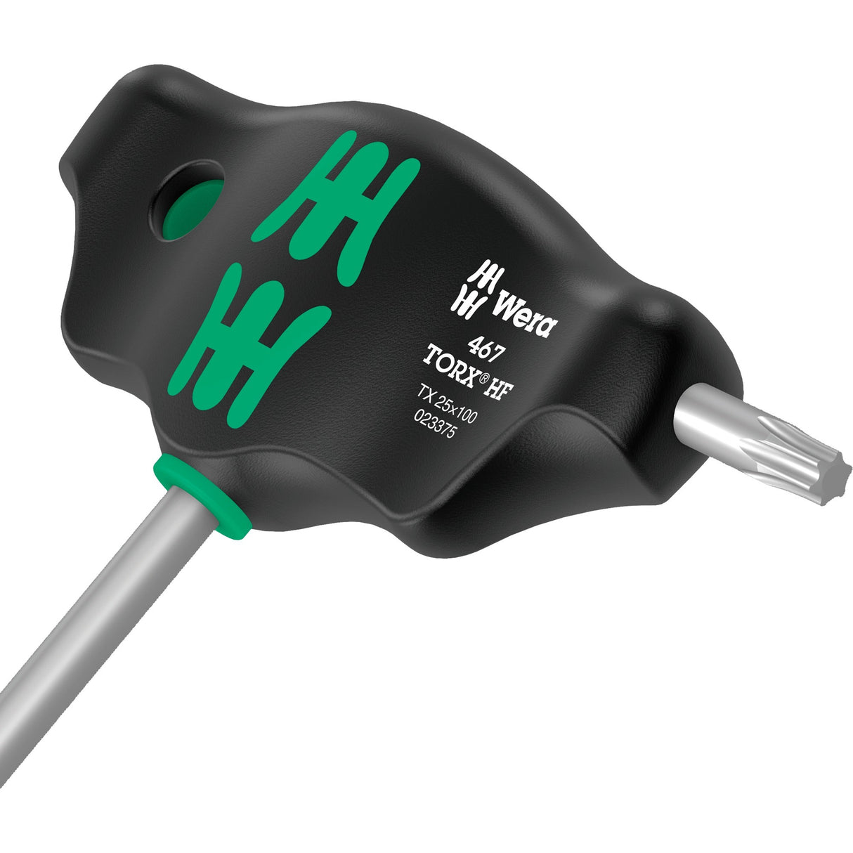 Wera 467 7 Torx HF Set 1 Kreuzschlitzschraubendreher + Rack, 7-teilig (schwarz grün, mit Haltefunktion)