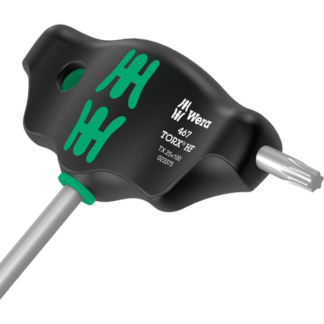 Wera 467 7 Torx HF Set 1 Kreuzschlitzschraubendreher + Rack, 7-teilig (schwarz grün, mit Haltefunktion)